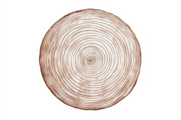 A close-up of a tree trunk showing its annual growth rings