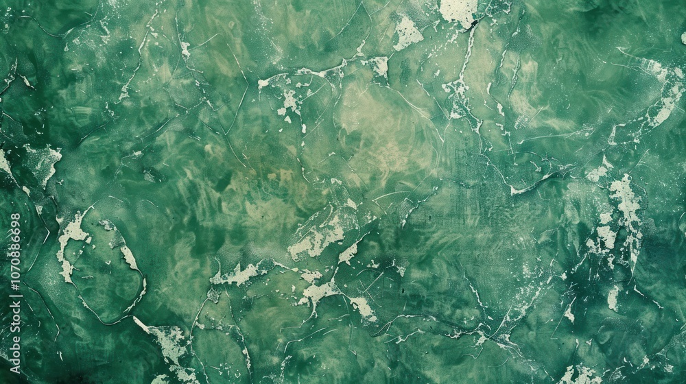 Poster Abstract green marble texture with subtle patterns and variations.