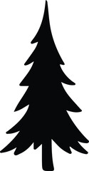 Fototapeta premium A free vector collection of pine tree silhouettes