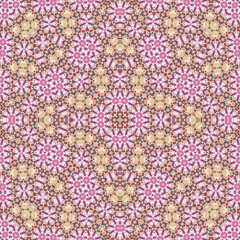 Seamless square pattern. Symmetric pattern texture