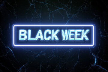 Schillerndes Neon-Design für die Black Week

