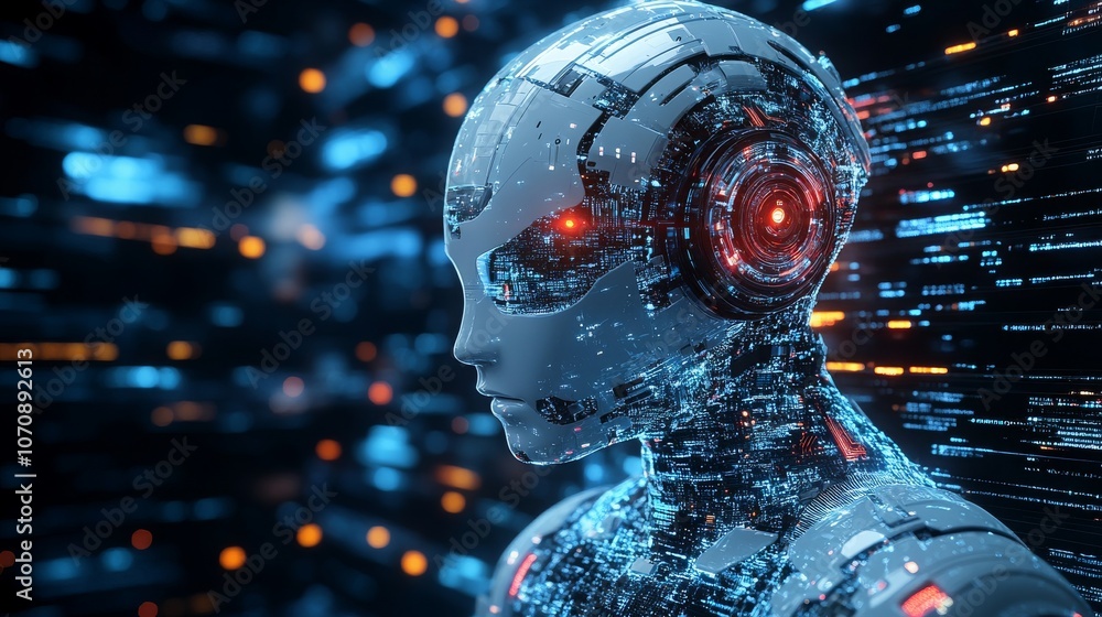 Poster ai legal advisor engaging with users in a virtual portal for personalized support