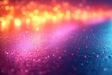 Obraz premium Abstract Background with Colorful Glitter and Bokeh Lights