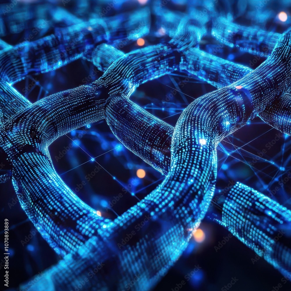 Poster explore how advanced network technology enhances data security and innovation in modern systems