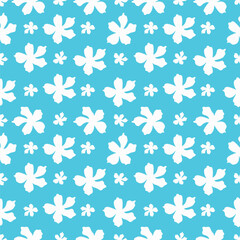 seamless pattern of flowering spring branches