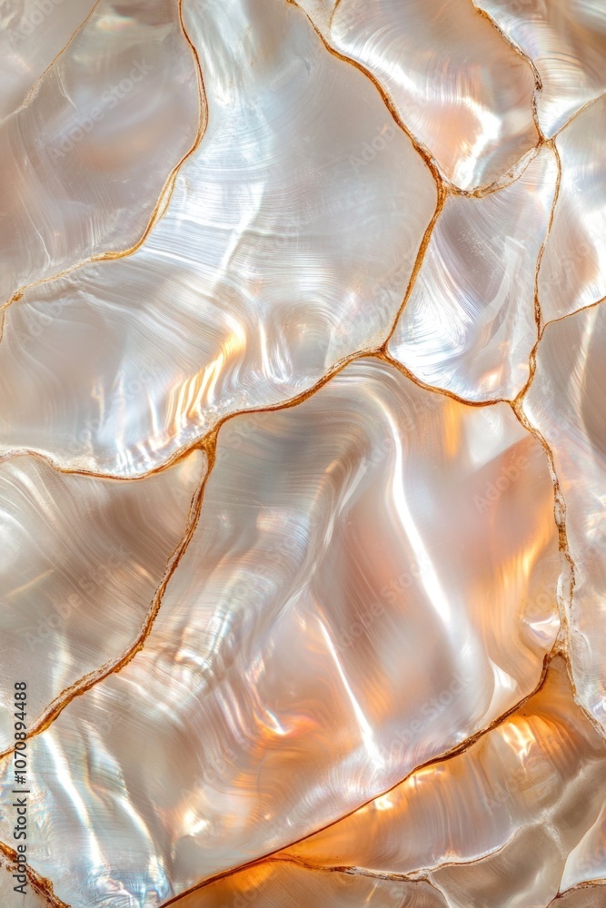 Poster detailed view of a piece of shell with natural texture and pattern