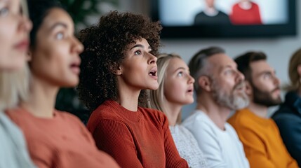 Obraz premium Engaged Audience in a Professional Setting