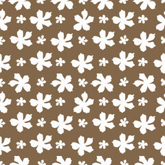 seamless pattern of flowering spring branches