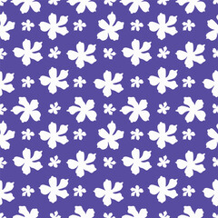 seamless pattern of flowering spring branches