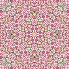 Seamless square pattern. Symmetric pattern texture
