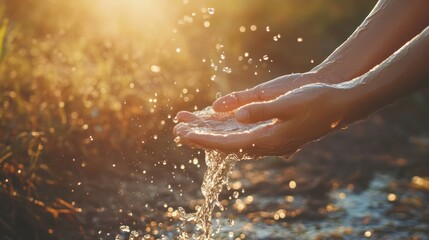 Water in Hands