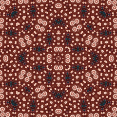 Seamless square pattern. Symmetric pattern texture