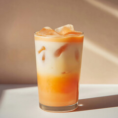 transparent juice glass 