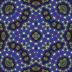 Seamless square pattern. Symmetric pattern texture