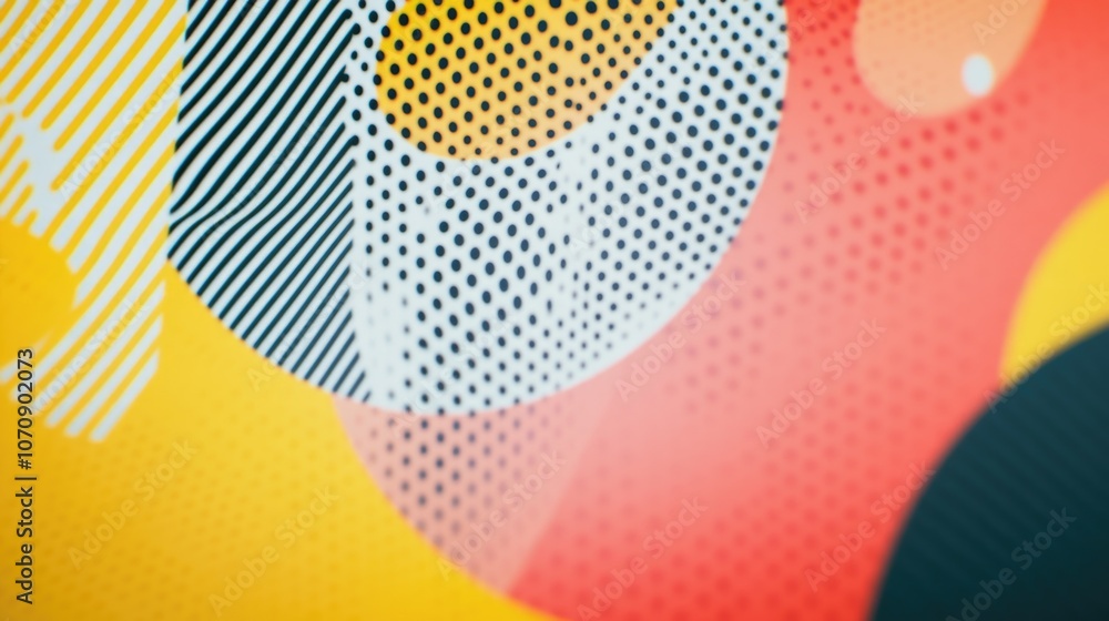 Poster a close-up view of an abstract colorful painting with swirling patterns and vibrant colors