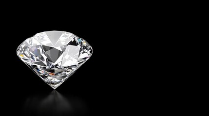 Diamond Background with Sparkling Gems