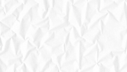 Crumpled white paper texture with copy space for design