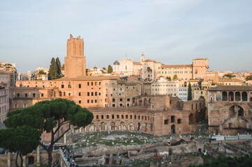 Fototapeta premium view of the roman forum