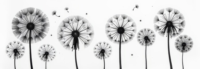 Obraz premium dandelion in the wind