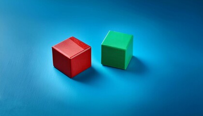 Obraz premium red and green cubes