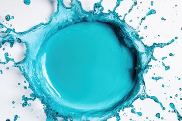 Fototapeta premium A close-up shot of a bowl filled with a vibrant blue liquid, ideal for use in science or chemistry-related contexts