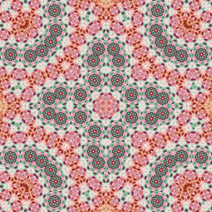 Seamless square pattern. Symmetric pattern texture