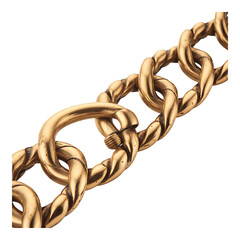 Obraz premium Thick gold chain in close-up view