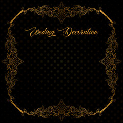 luxury frame ornament border decoration