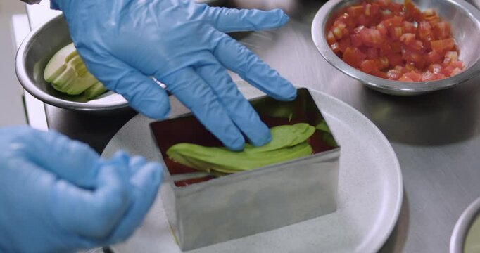Preparing Peruvian Causa &ndash; Authentic Cooking stock video