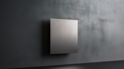 Abstract Metallic Panel on Simple Background