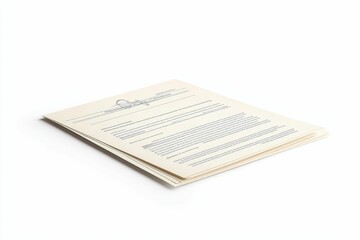 Naklejka premium Folded papers with blue text on white background.