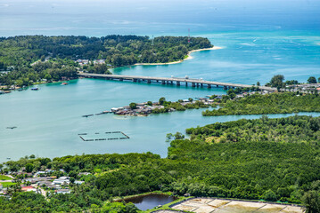 Aerial landscape view of 