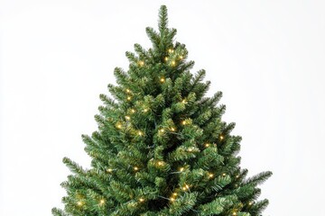 A small Christmas tree decorated with lights on its top