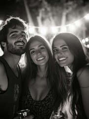 Joyful Celebration at Night