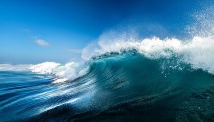 waves crashing on the beach