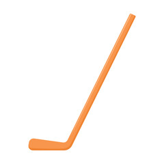 Hockey stick isolated on white background, vector illustration