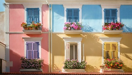 windows with flowers