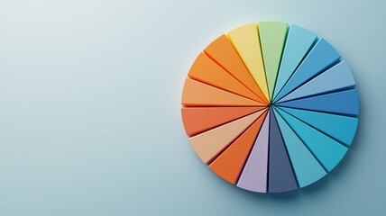 Obraz premium Explore the vibrant spectrum of color theory with this engaging color wheel design for creative projects