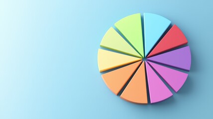 Obraz premium Discover how colorful pie charts enhance data visualization and improve understanding of statistical insights