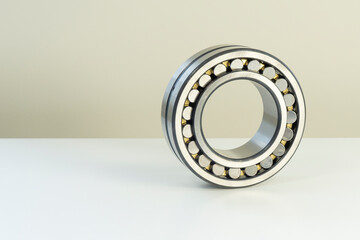 Rolling bearing close-up.  Friction bearing. New shiny car part.