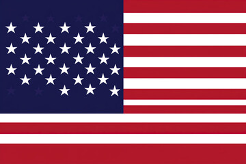Naklejka premium The American flag waving proudly against a clear blue sky, symbolizing freedom and unity throughout the nation. Generative AI