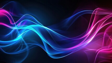 Naklejka premium abstract neon background with futuristic lines