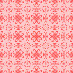 Coral Blossom Symphony seamless digital paper