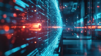 Fototapeta premium High-Tech Futuristic Cyber City