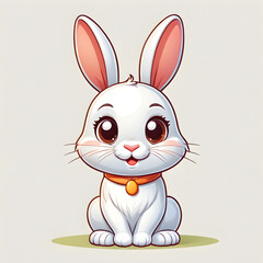 Obraz premium cute cartoon rabbit