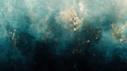 Obraz premium A wispy, misty texture with fine, floating gold flecks, creating a dreamy, ethereal background perfect for soft winter themes