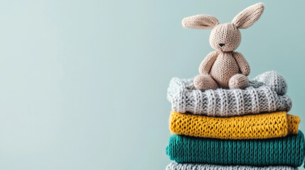 Bundle of Joy: Soft Baby Essentials with Knitted Bunny
