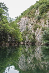 mountain river in the mountains of Matka in Macedonia
