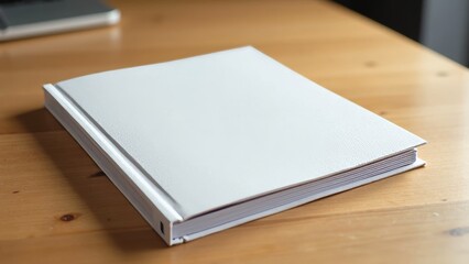 Fototapeta premium Elegant Brand Book of a Tech Startup on a Wooden Desk