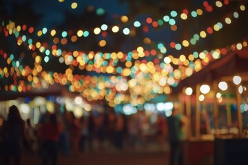 People walk through a bustling marketplace